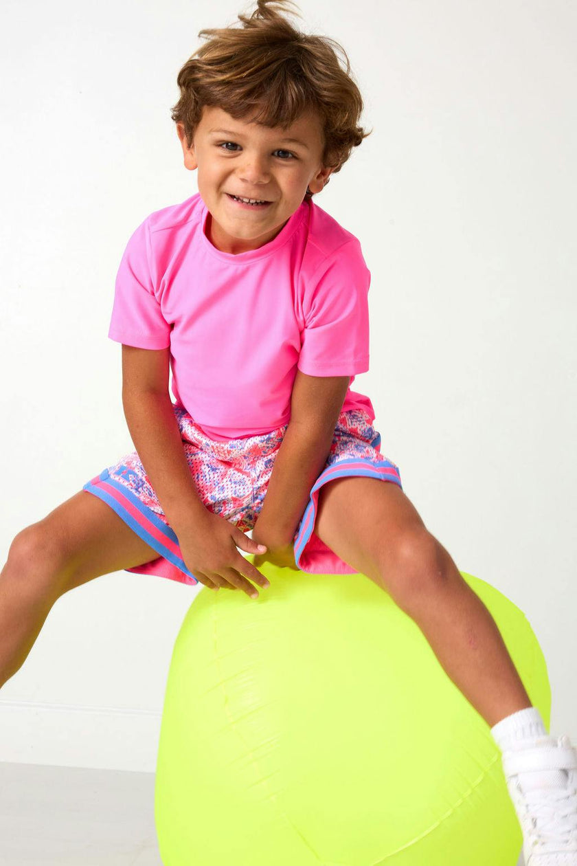 neon pink practice shirt