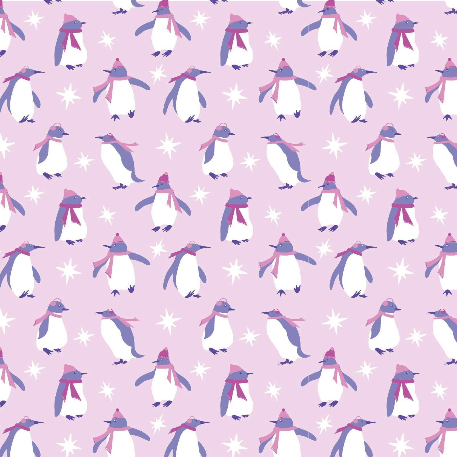 Millie Girls' Pant Set Penguin Party Pink