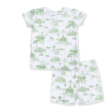 Golf Toile Green - Loungewear Short Set