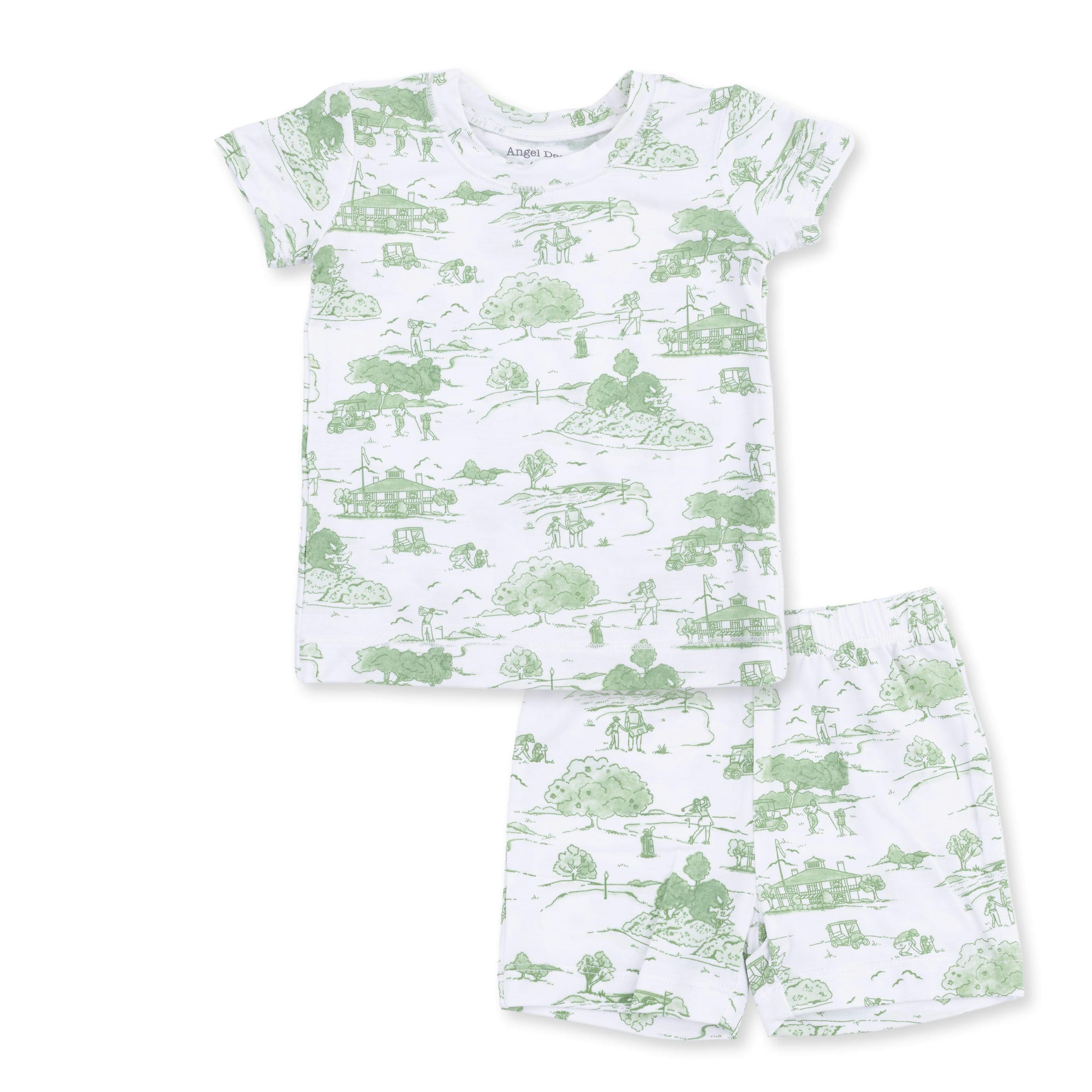 Golf Toile Green - Loungewear Short Set