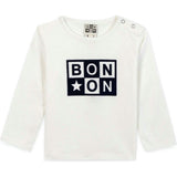 BONTON Taxi Logo Baby T-shirt - Ecru
