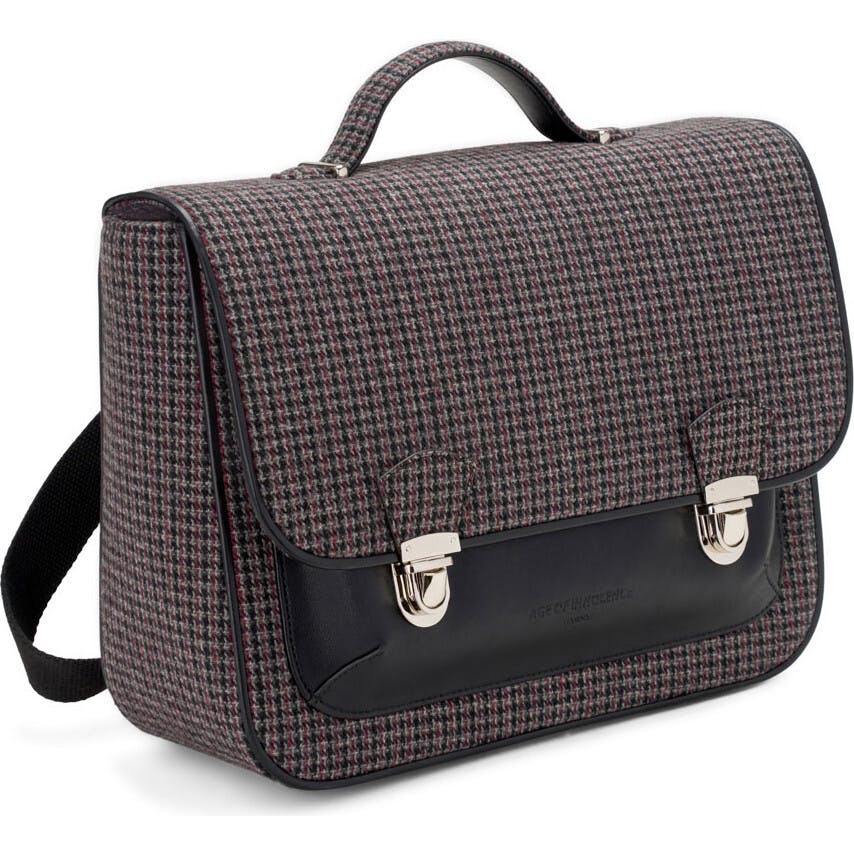 Boston Plaid Adjustable Shoulder Strap Schoolbag