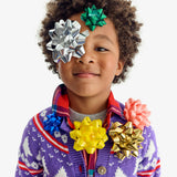 Kids cardigan in fair isle trees