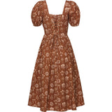 Nash Dress in Sepia Bows