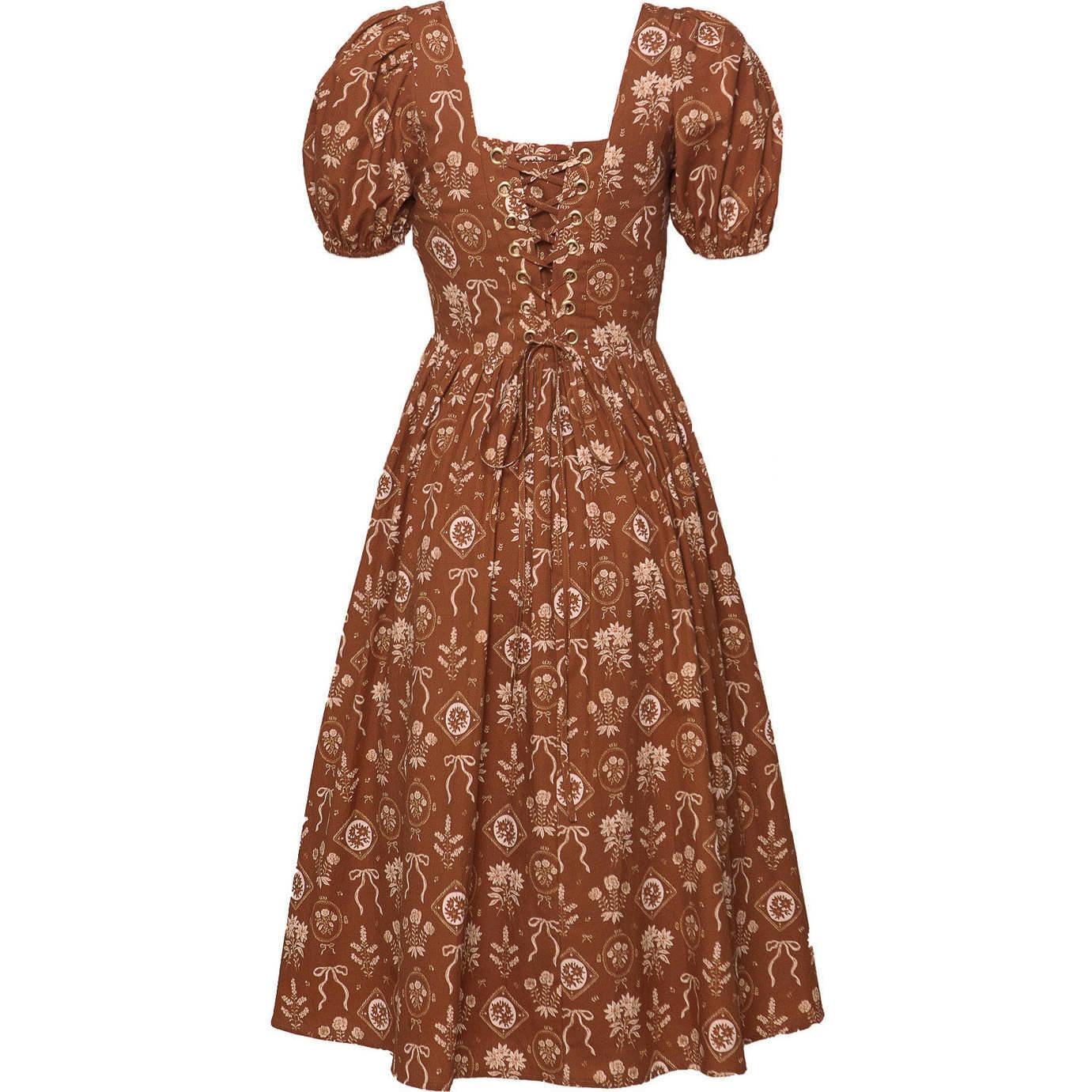 Nash Dress in Sepia Bows
