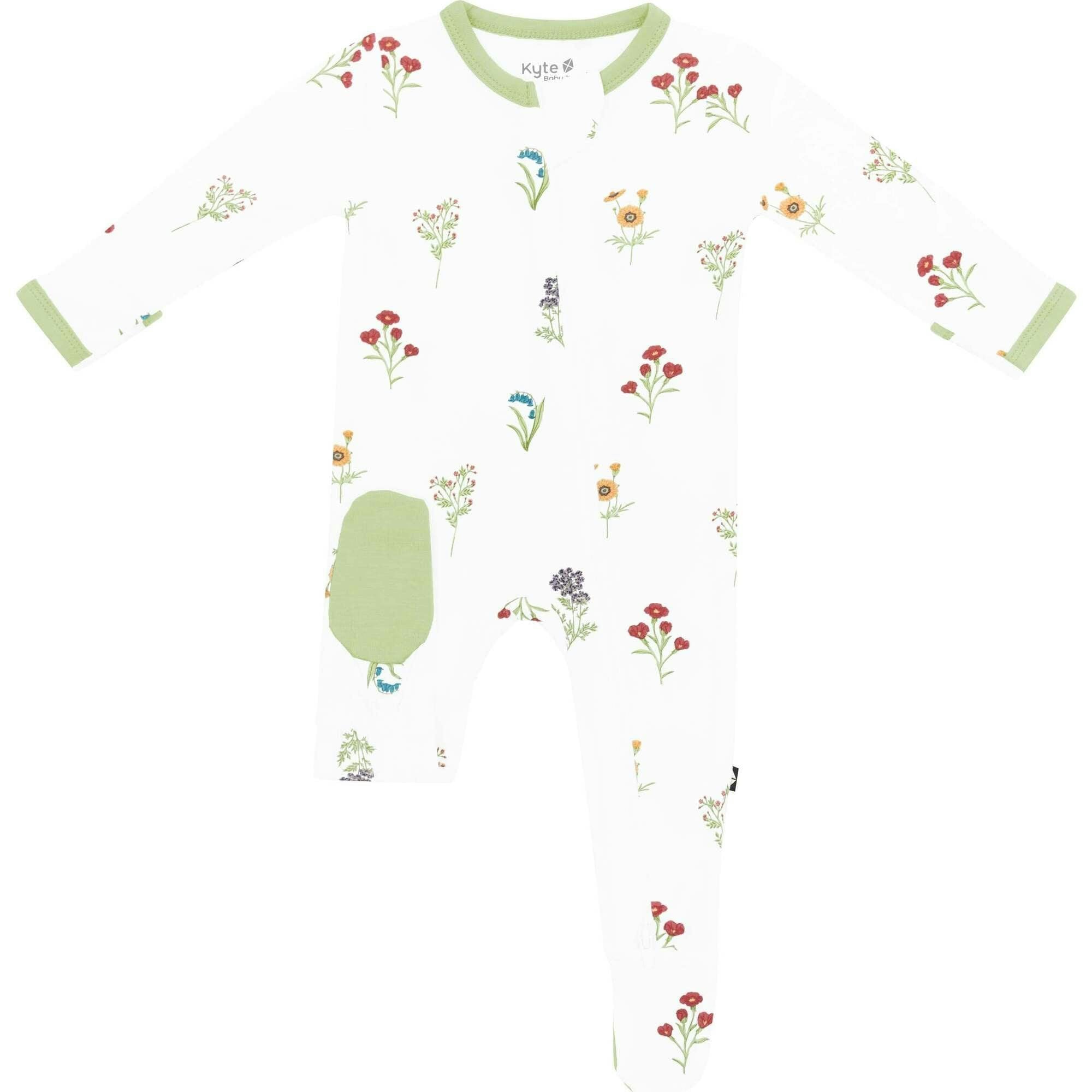 Zippered Footie, Florals