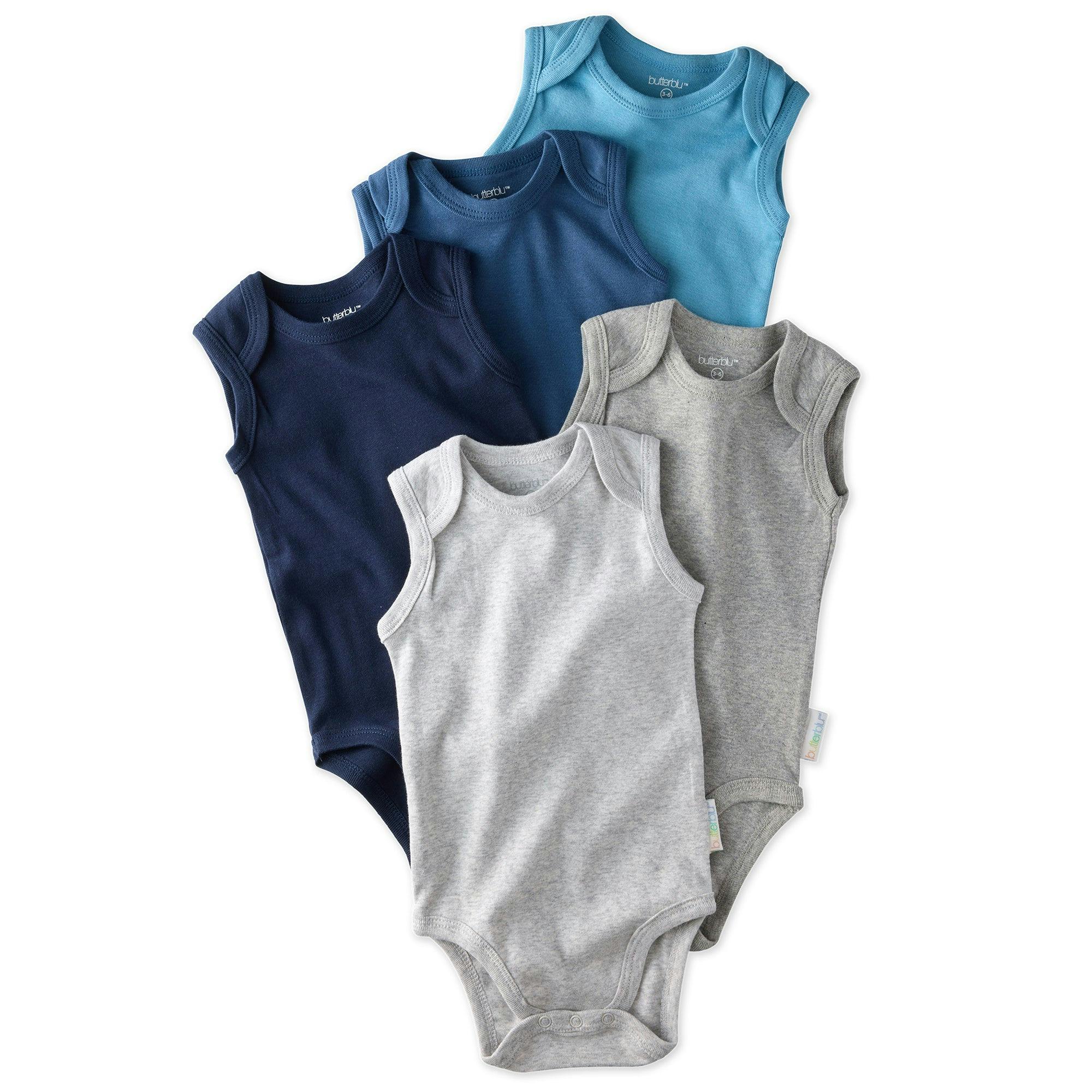 SAM 5-Pack Sleeveless Bodysuits