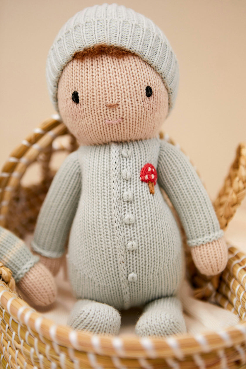 Baby Liam doll light blue 11"