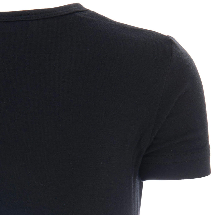 Black Solid Cotton T-Shirt