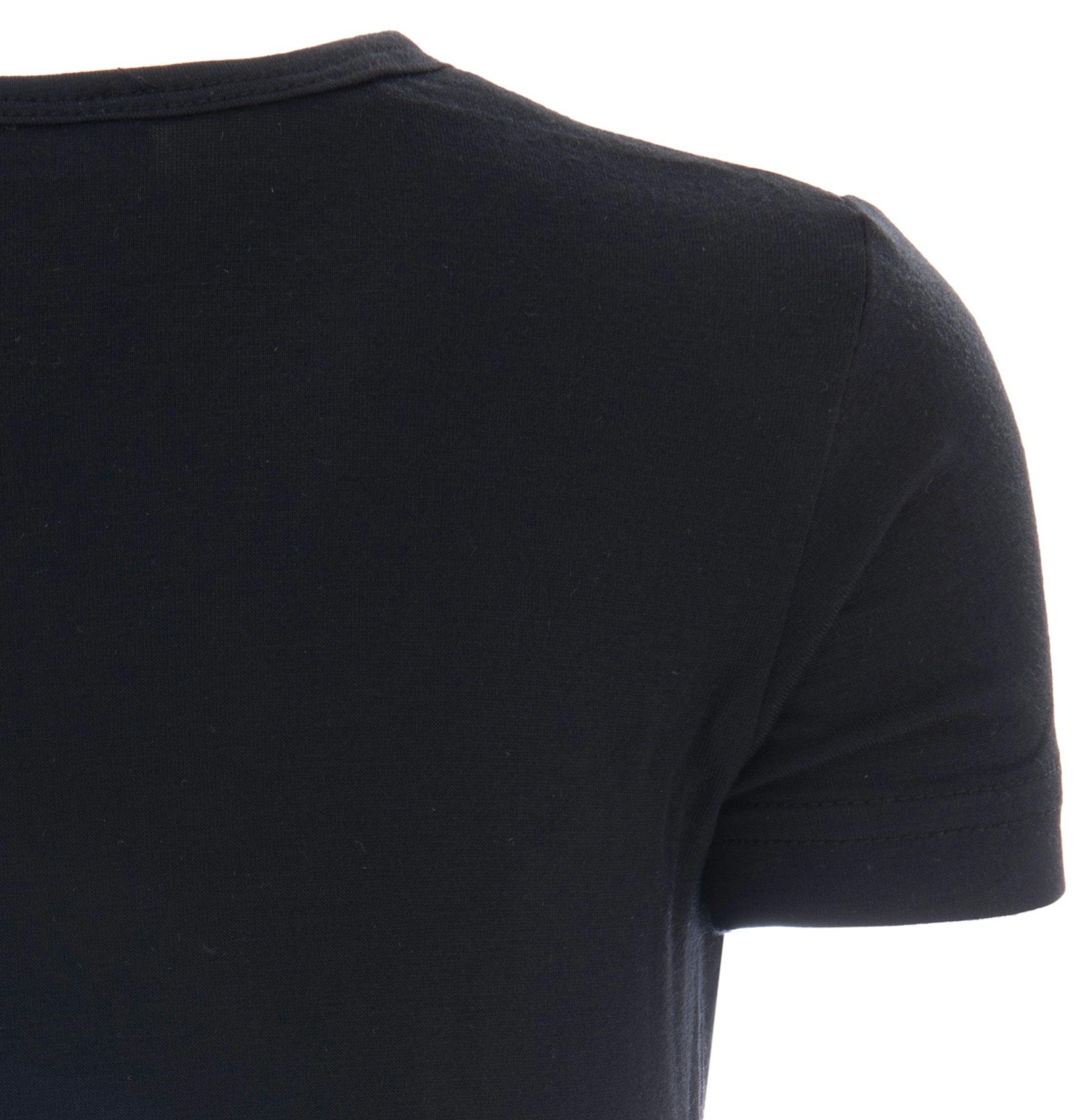 Black Solid Cotton T-Shirt