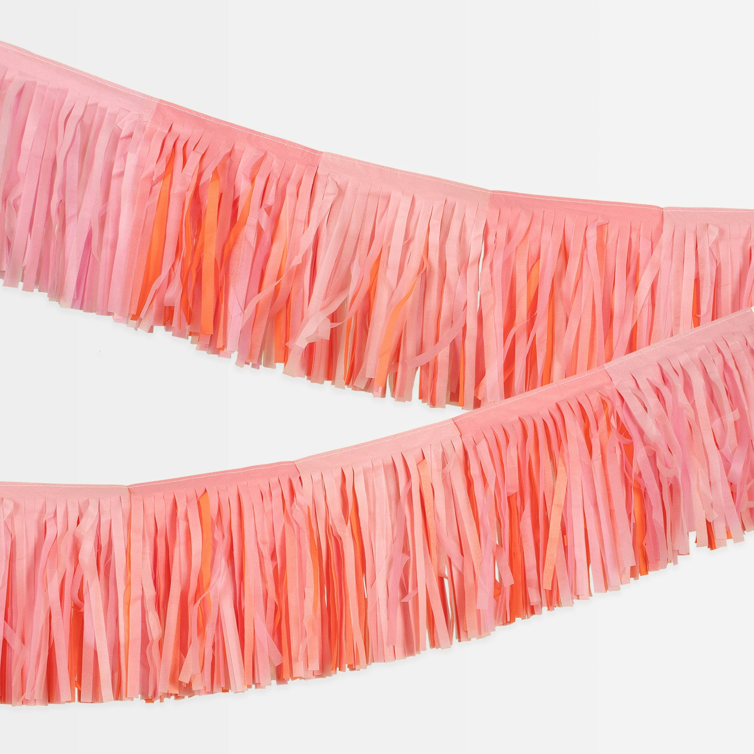 Pink Fringe Garland