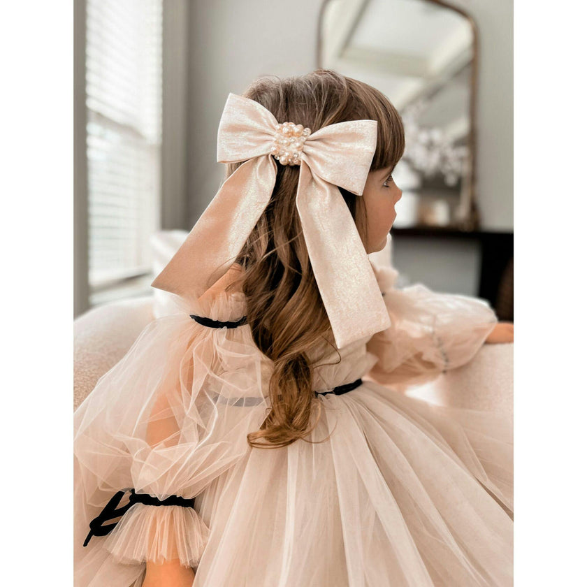 Jackie Jacquard Hair Bow