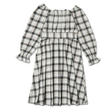Organic Long Sleeve Ruffle Dress