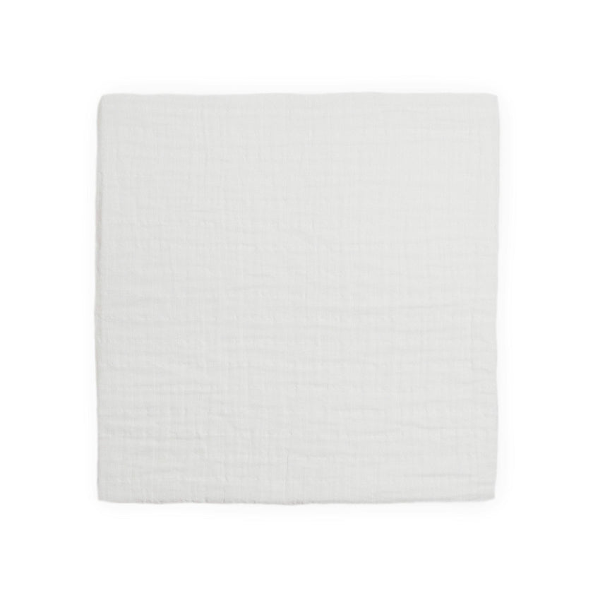 Organic Cotton Muslin Swaddle Blanket 2 Pack - White