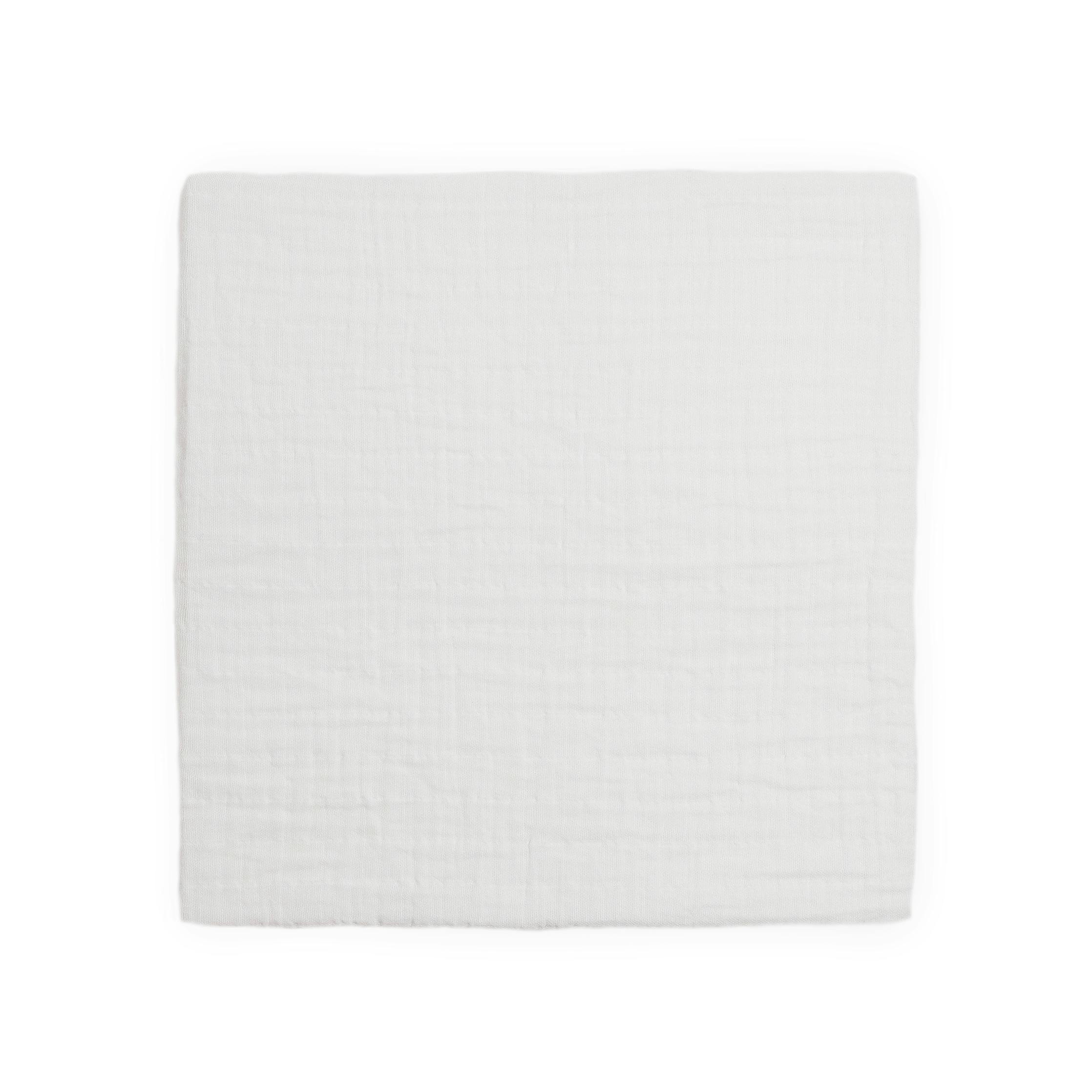 Organic Cotton Muslin Swaddle Blanket 2 Pack - White