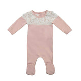 Lace Yoke Footie