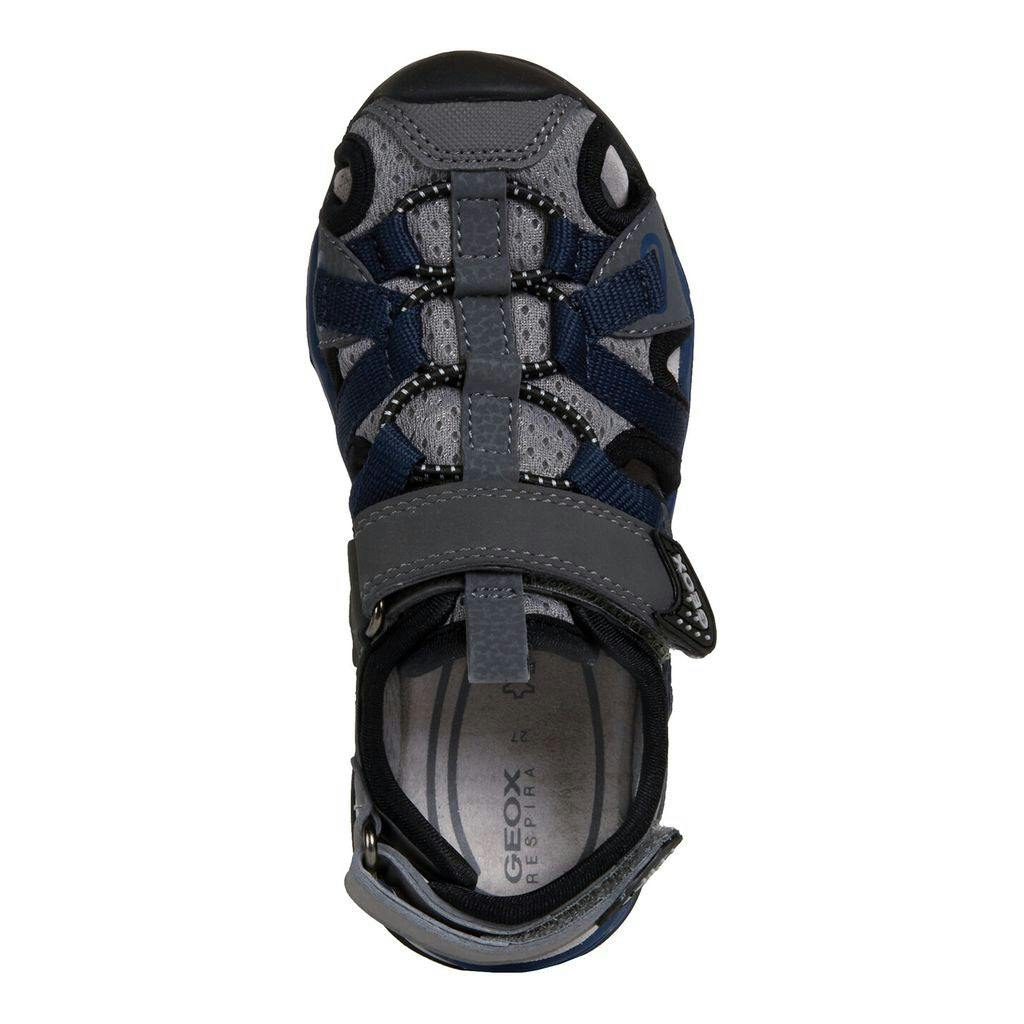 Gray & Navy Sandals