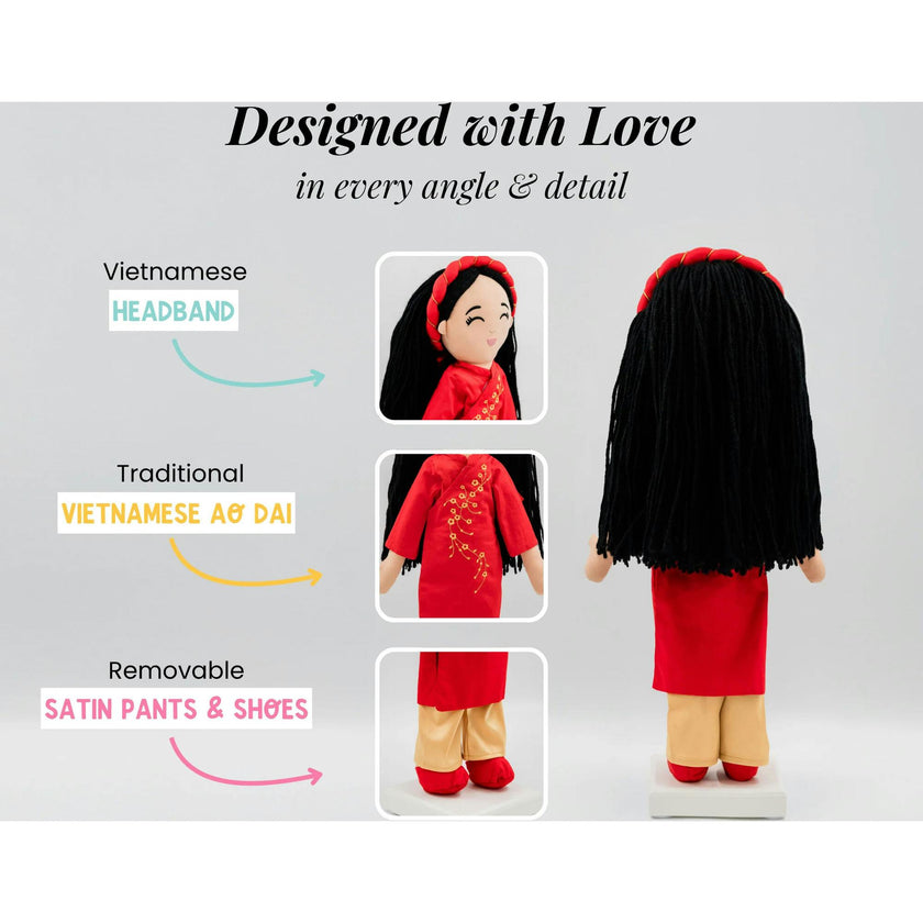 Vietnamese 'Hoa' Cultural Doll