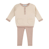 Henley Knit Set Mauve