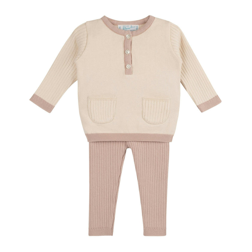 Henley Knit Set Mauve