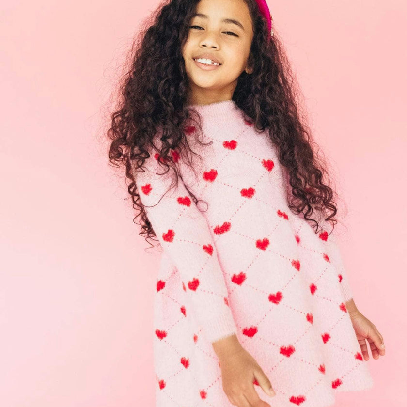 Sweetheart Sweater Dress