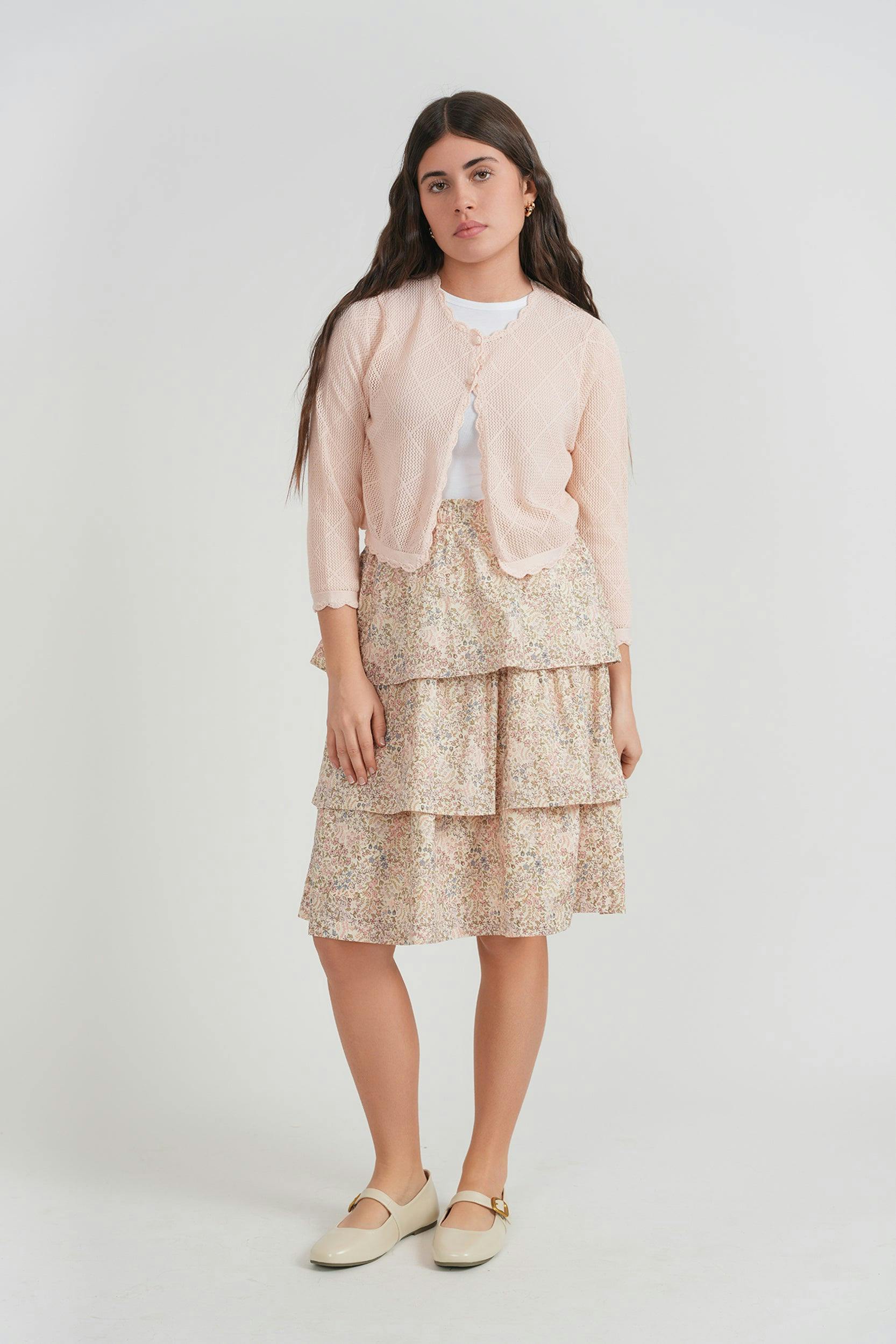 Floral Print Skirt