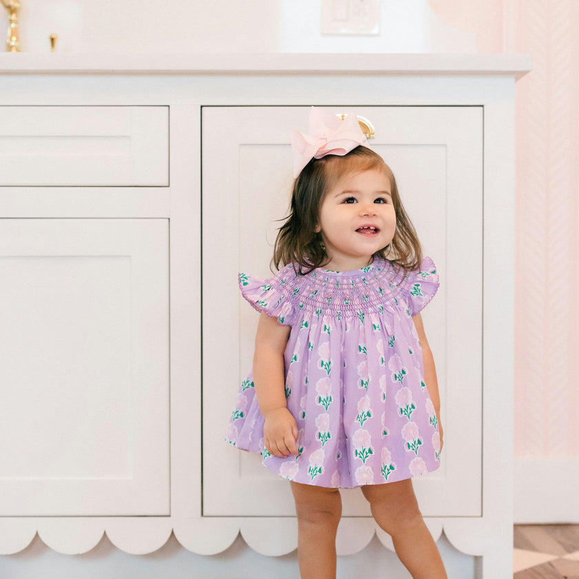 Lottie Smocked Diaper Cover Set