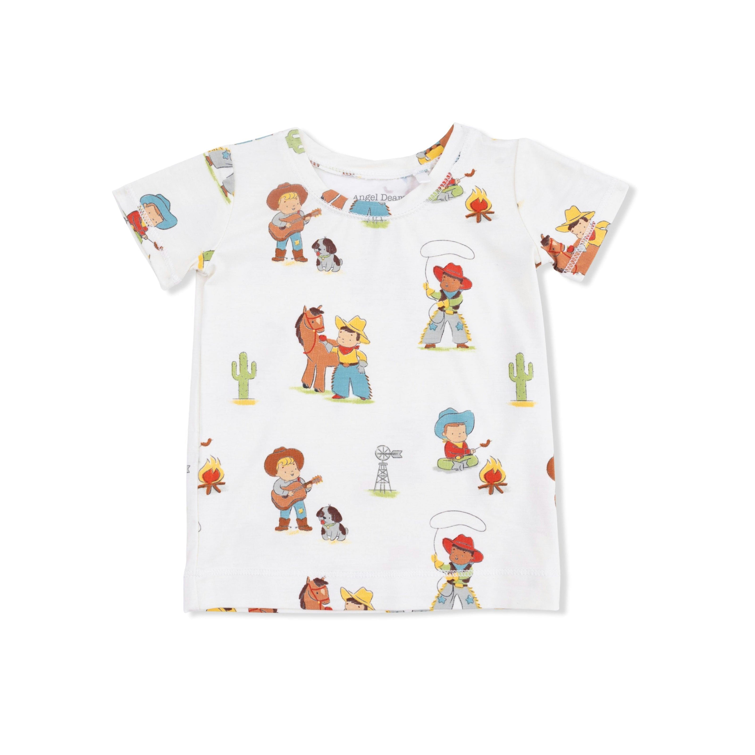 Vintage Cowboys - Short Sleeve Loungewear Set