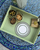 Nightcap Appetizer Plate Set - Green Olive