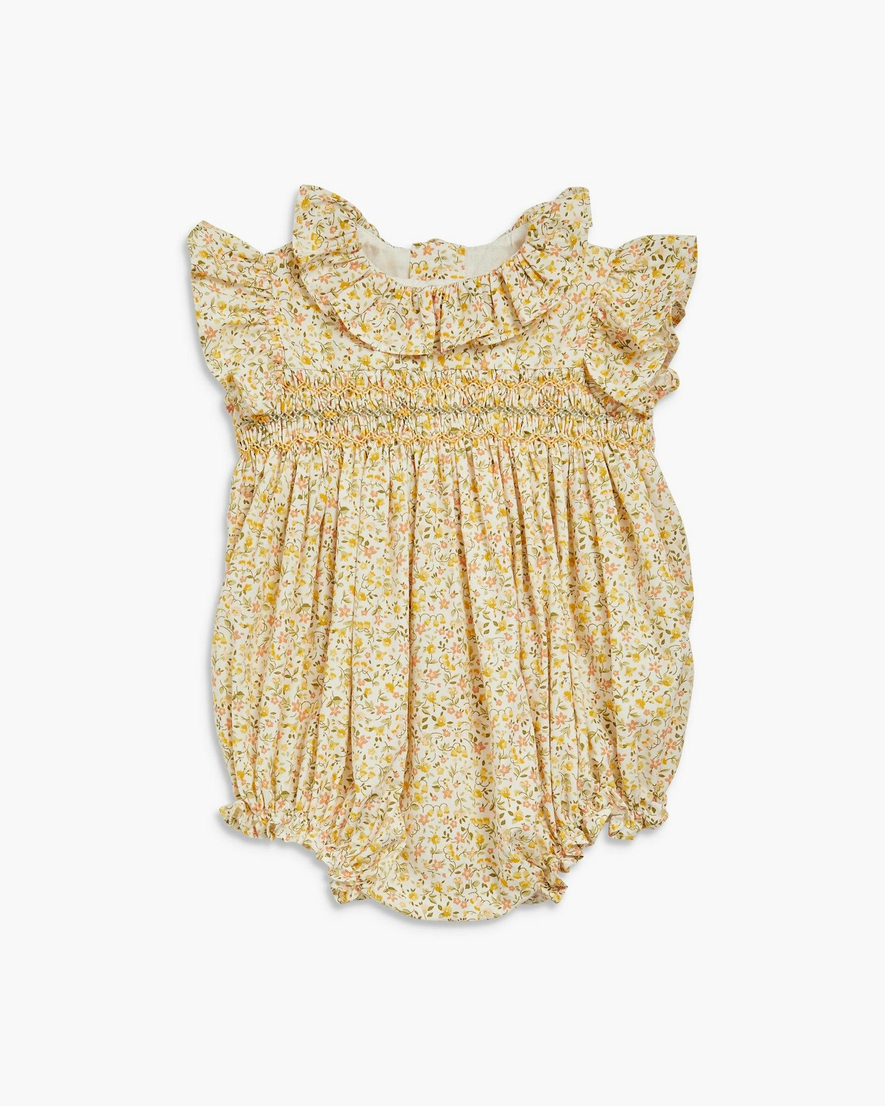 Lucella Romper Yellow Green Floral