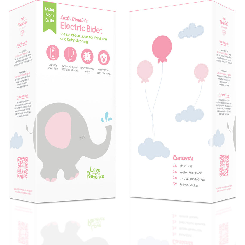 Portable Electric Travel Bidet: Pink