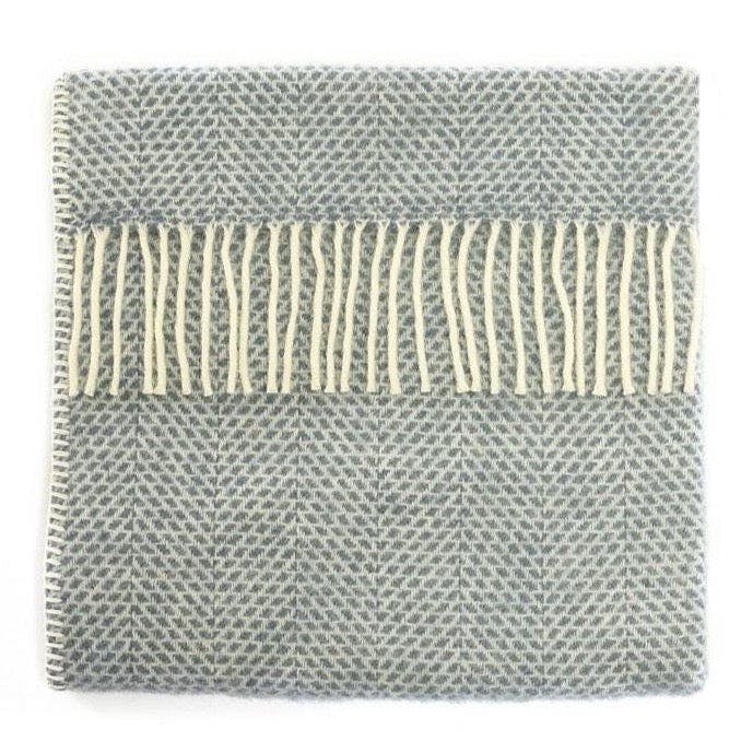 Mornington New Wool Baby Blanket - Storm Blue