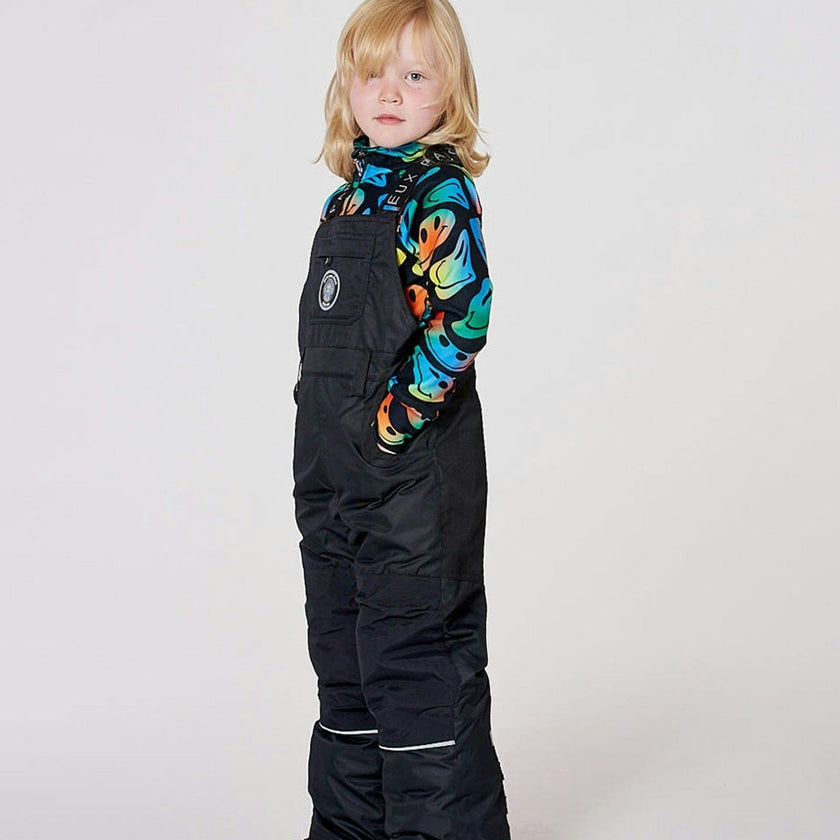 Solid Play Overall Snow Bib Black