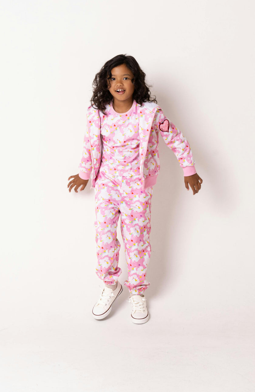 Soft Fleece Jogger, Dancing Unicorn