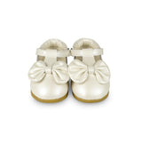 Moane Shoes | Off White Metallic Leather
