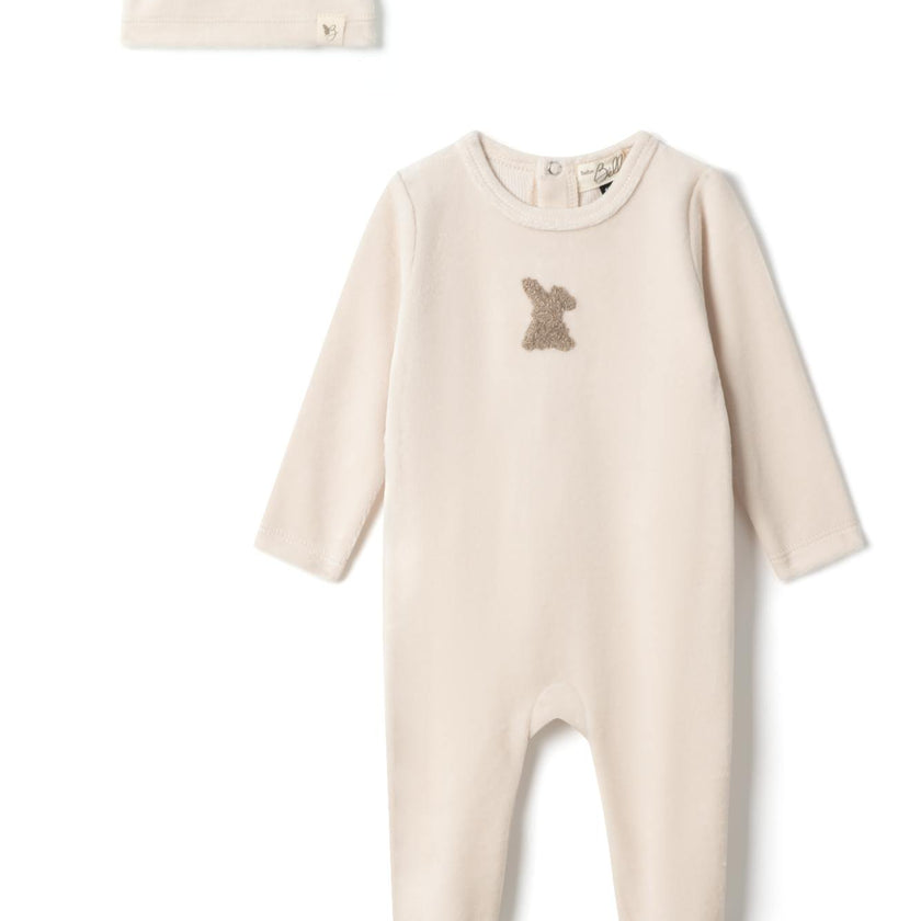 Applique Onesie Dark Almond