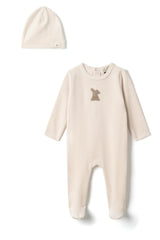 Applique Onesie Dark Almond