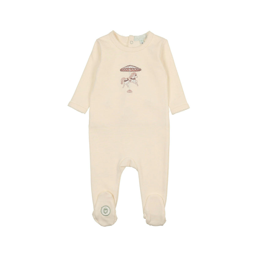 Prancing Footie Barely Pink