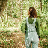 Adult Mint Chunky Cord Overalls