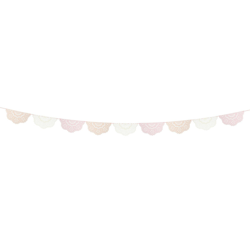 Broderie Anglaise Lace Multi Pennant Garland