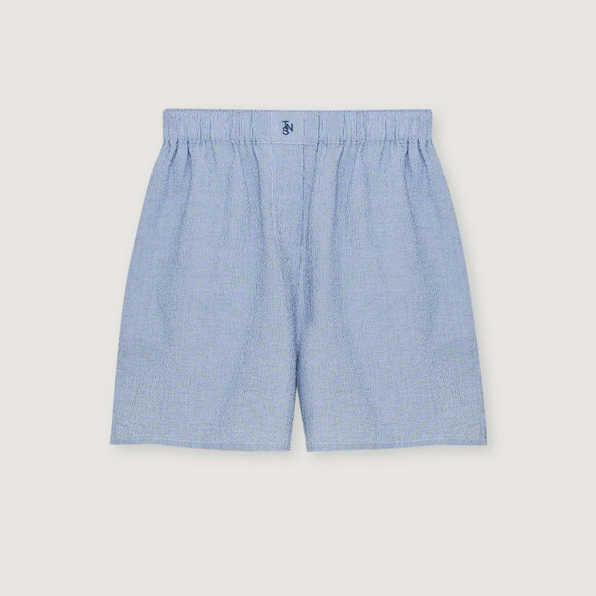Cloe Woman Short Summer Midnight Pinstripes
