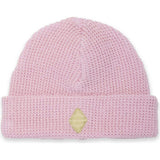 Organic Waffle Knit Beanie in Rhapsody Rose