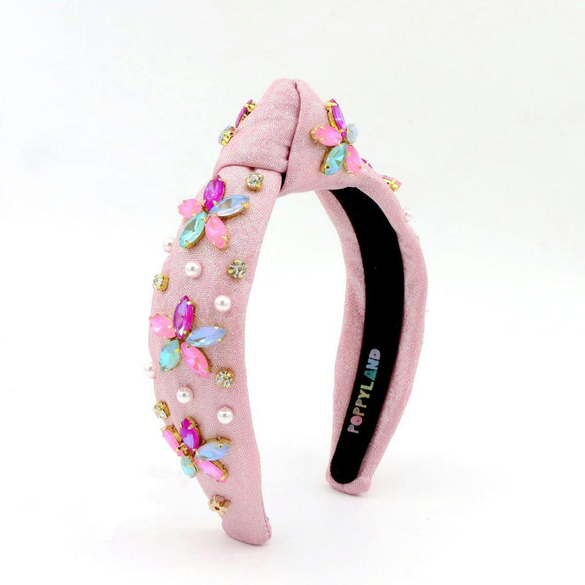 Bejeweled Flower Headband