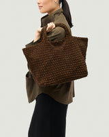 St. Barths Medium Tote Suede | Teak