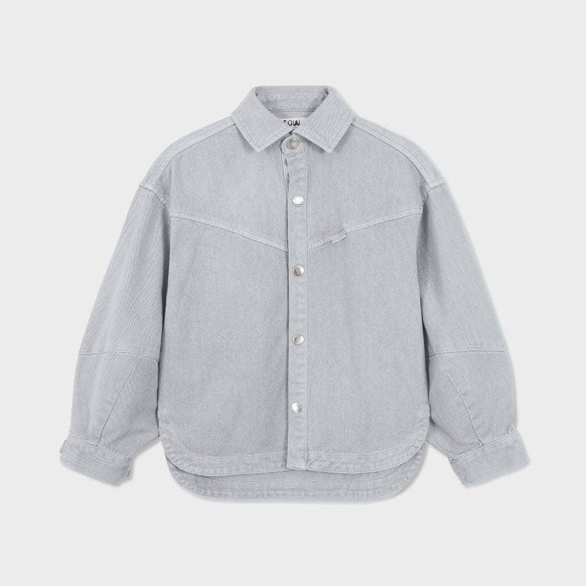 Organic Cotton Denim Balloon Overshirt