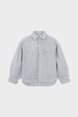 Organic Cotton Denim Balloon Overshirt