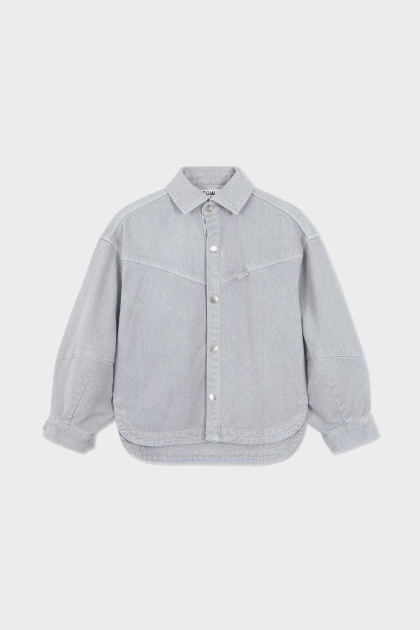 Organic Cotton Denim Balloon Overshirt