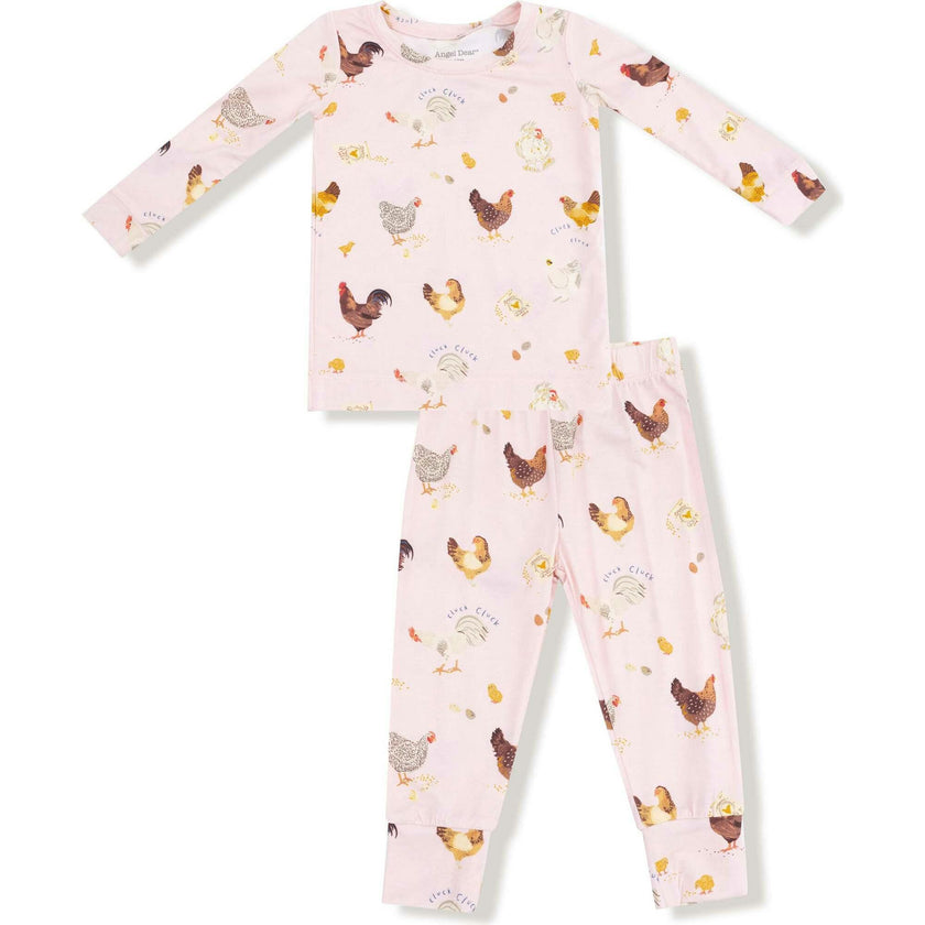 Collector Chickens - Pink - Long Sleeve Loungewear Set