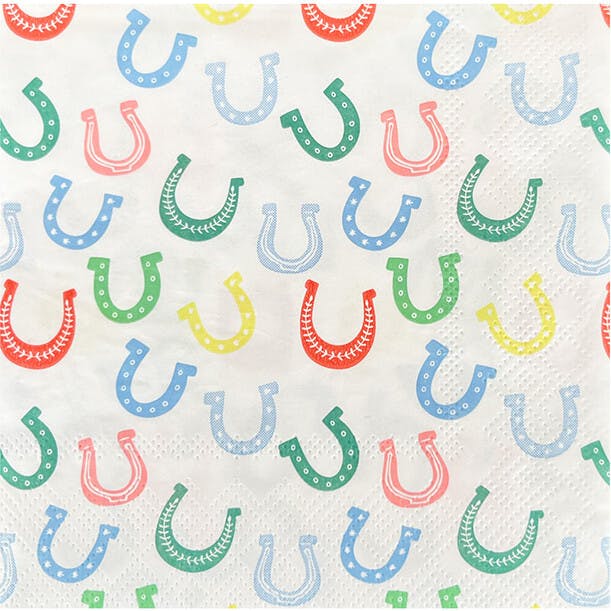Wild West Horseshoe Print Petite Napkins