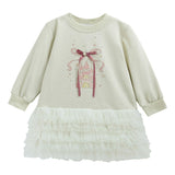 Mist Ruffle Ribbon Dress